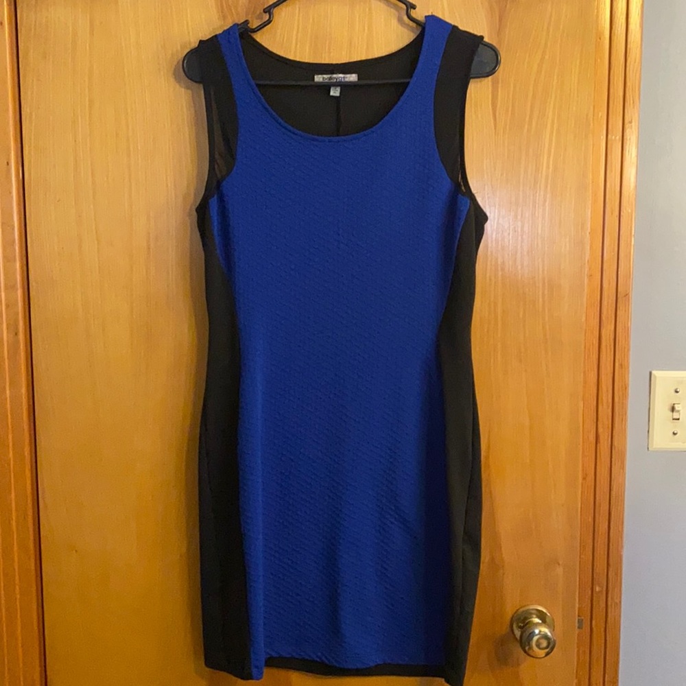Black and blue dress